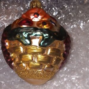 CHRISTOPHER RADKO FRUIT BASKET ORNAMENT